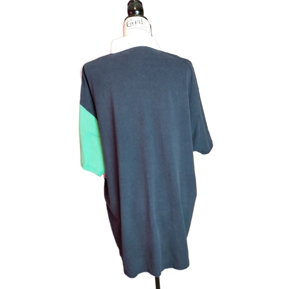 BDG Urban Outfitters Crest Spliced Oversized Polo Shirt Size M - Picture 2 of 4